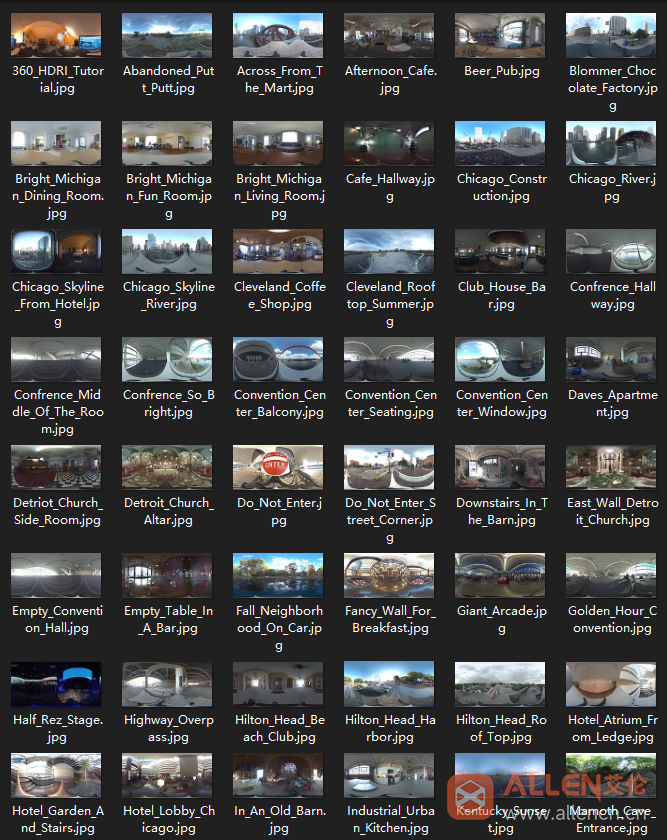 艾伦网-95个户外公路室内等HDR环境贴图_Road Trip HDR